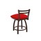 Holland Bar Stool Co 18" Low Back Swivel Vanity Stool, Bronze Finish, Canter Red Seat 41118BZ011 - alternate 3
